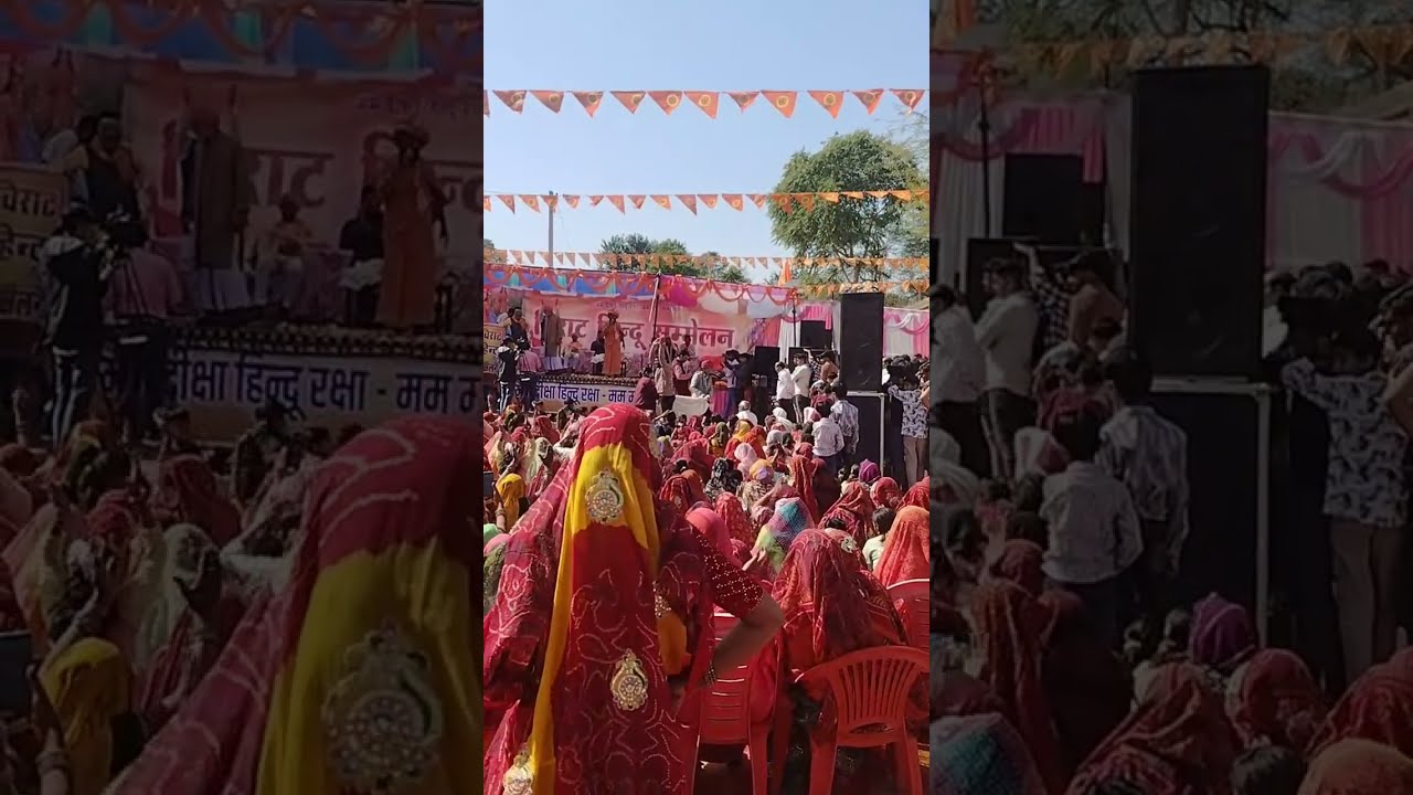 विराट हिन्दू सम्मेलन, केड़ में श्री प्रकाशद्दास जी महाराज ने हिन्दुओं को देशभक्ति भजन सुनाए 