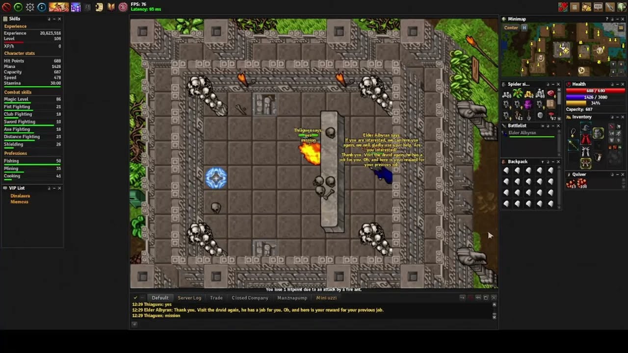 Medivia  - Jungle Sickness - Mission 1,2,3 -  Part 1  -  Luana. lvl99+