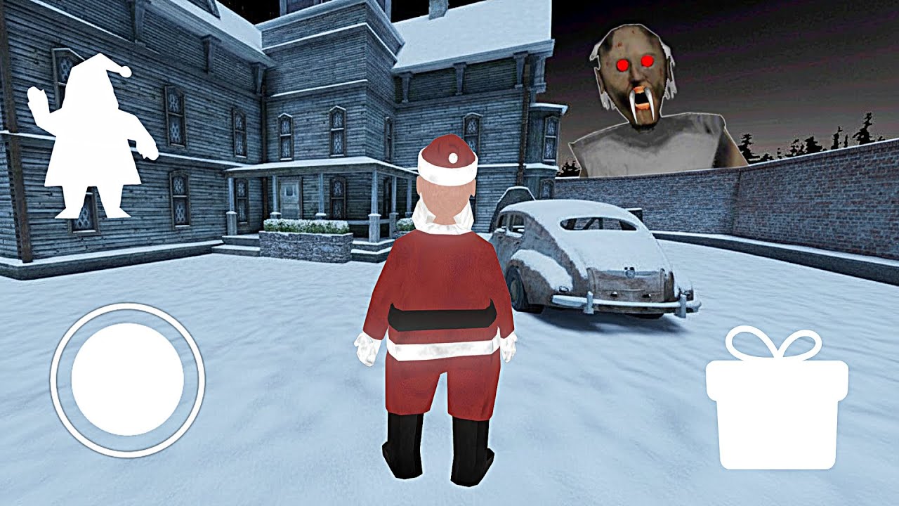 Playing as little santa in granny 3