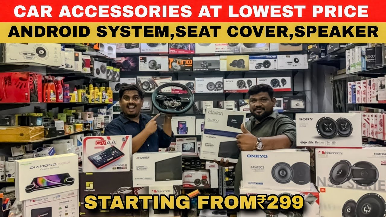 Cheapest CAR ACCESSORIES Shop in Chennai 🔥| GP Road | M3 Car Accessories