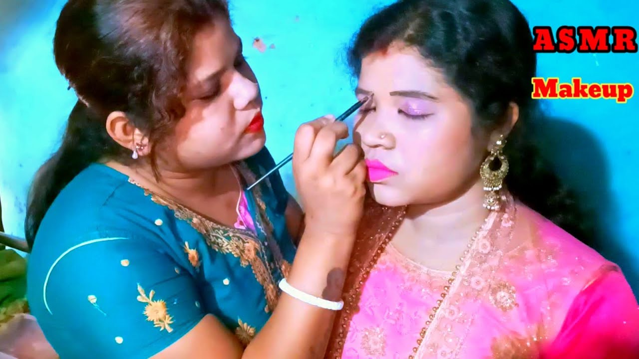 ASMR|| Fast and Aggressive doing try Korean Makeup (Roleplay Makeup) Soft spoken 🎎