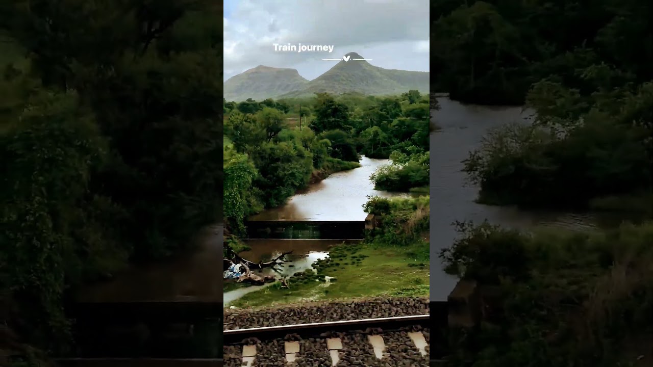 Train Journey and changing landscape every minute😍 #trainjourney #railways #indianrailways #cricket