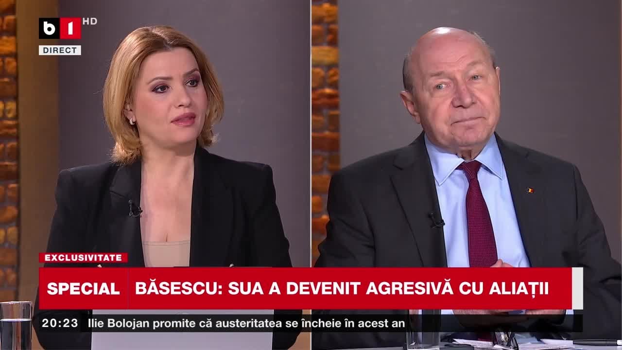 SPECIAL B1. BĂSESCU:SUA A DEVENIT AGRESIVĂ CU ALIAȚII/DACĂ RUSIA TRECE DE ODESA,NU MAI POT FI OPRIȚI