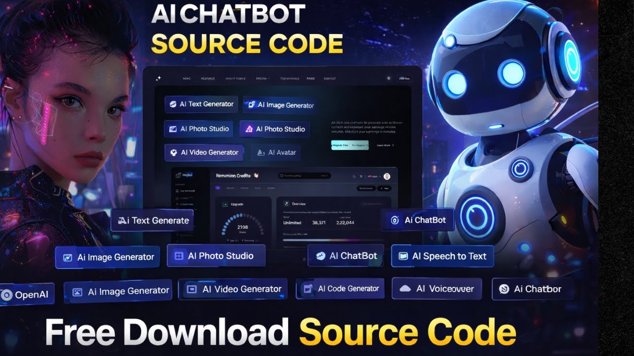Build an All-in-One AI Chatbot Website | FREE Source Code (ChatGPT, Gemini, Claude & More)