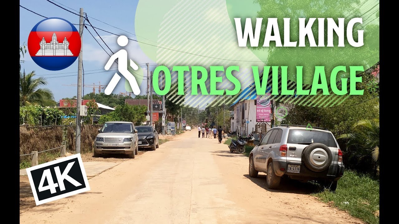 [4K]Walking Otres Village - Quiet Village in Sihanoukville [Cambodia]