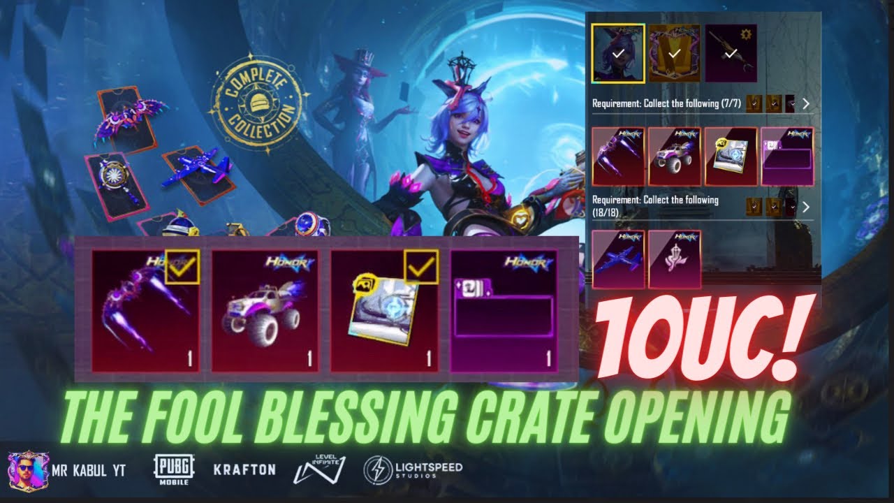 The Fool Blessing Crate Opening PUBG MOBILE | New Scar-L Spin