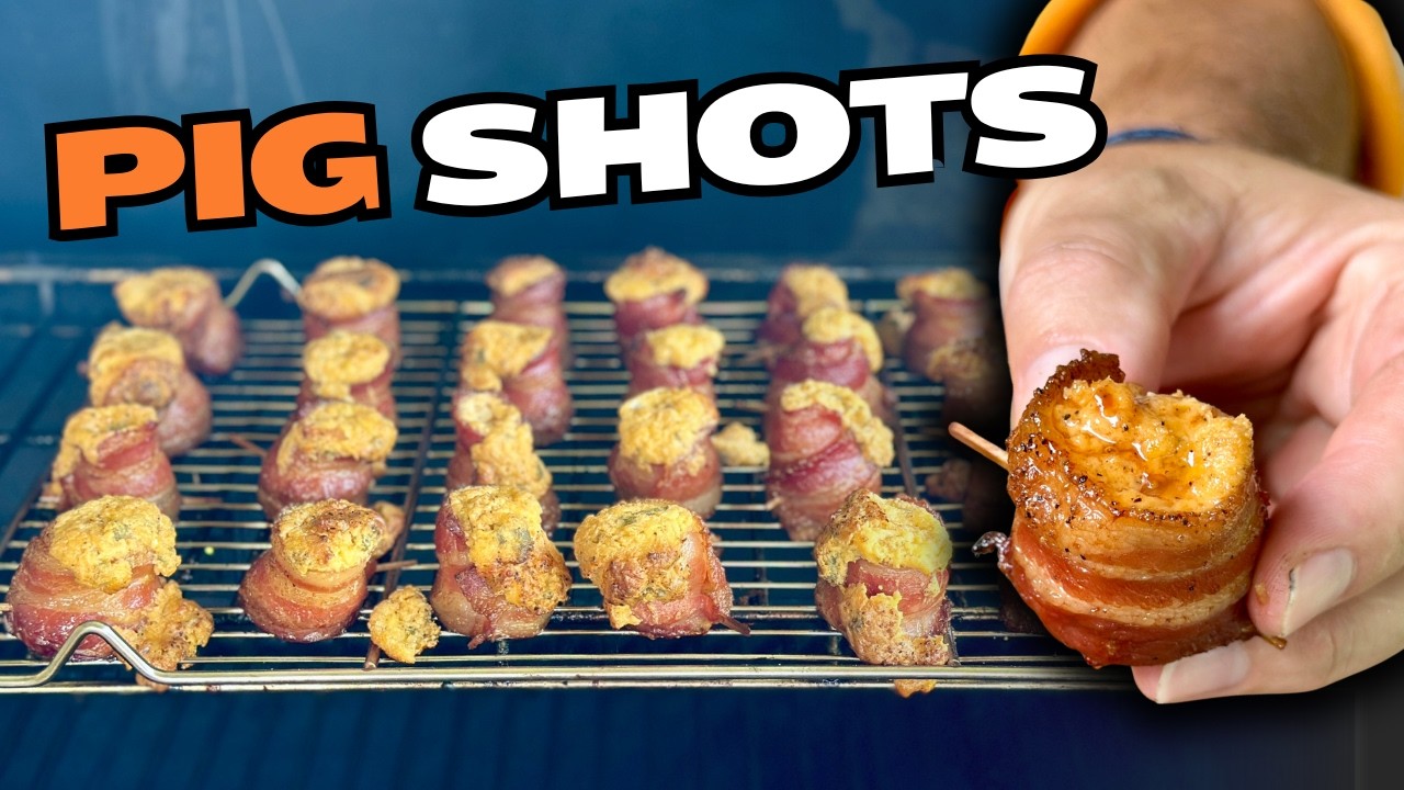 Одна из моих самых любимых закусок для копчения — копченые свиные шоты на гриле