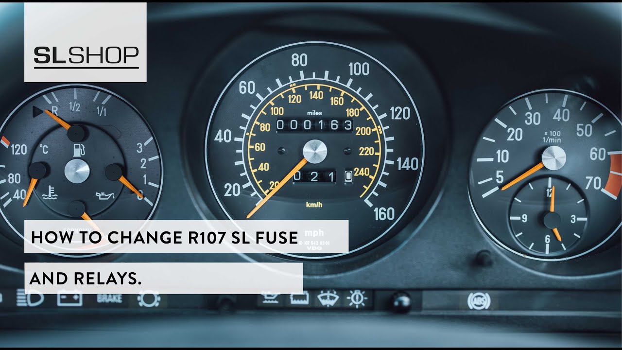 Changing your R107 SL's Fuses and Relays at Home