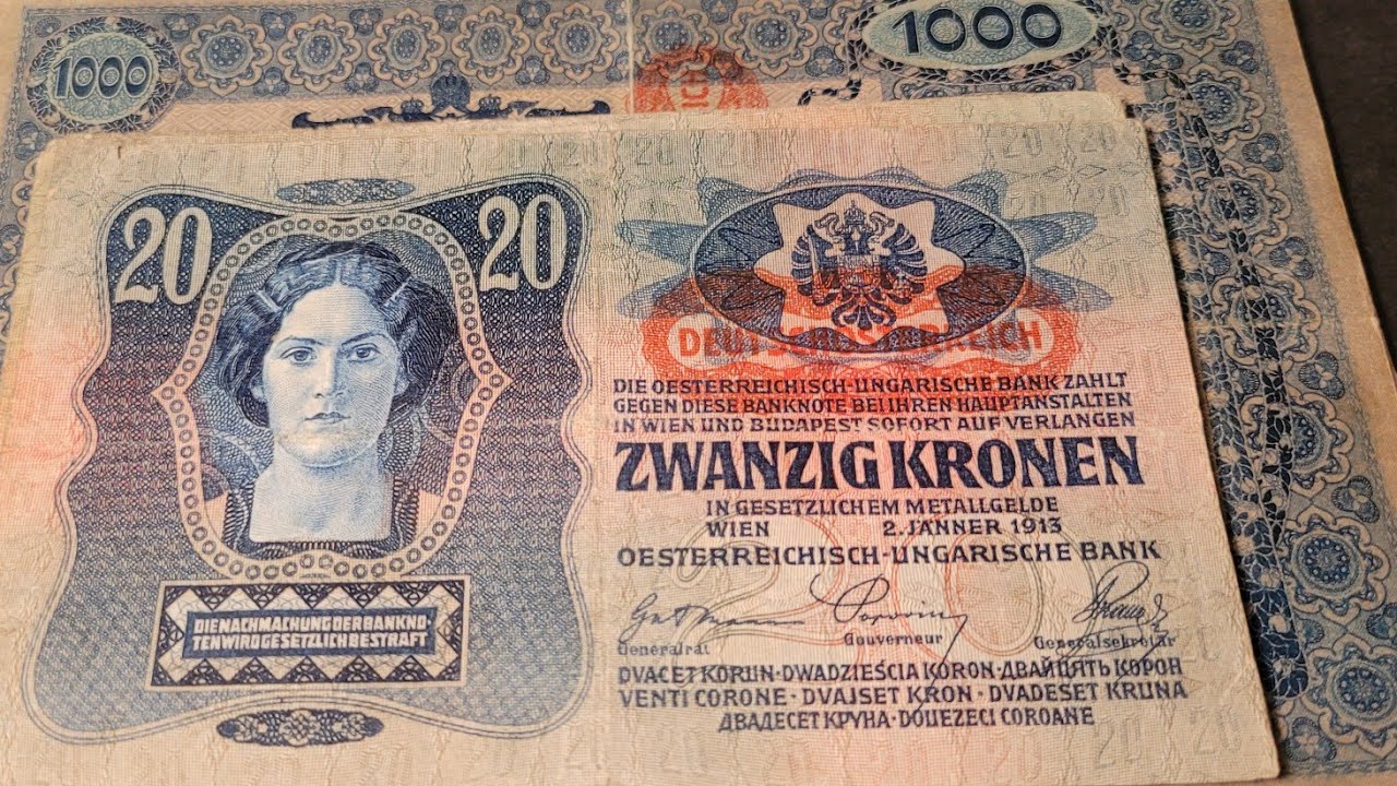 Austrian Banknotes value in 1914
