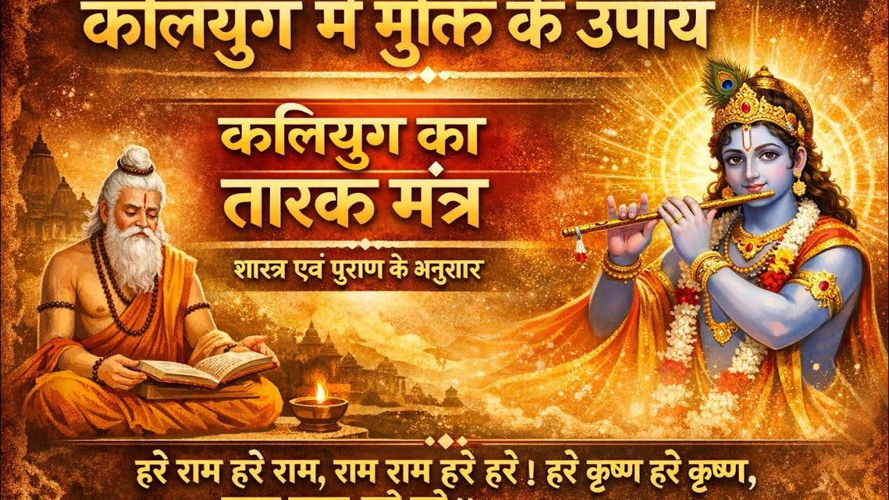 कलियुग की तारक मंत्र।महामंत्र।हरे कृष्णा महामंत्र ।mantra of kaliyug l shrikrishna mantra hare raml