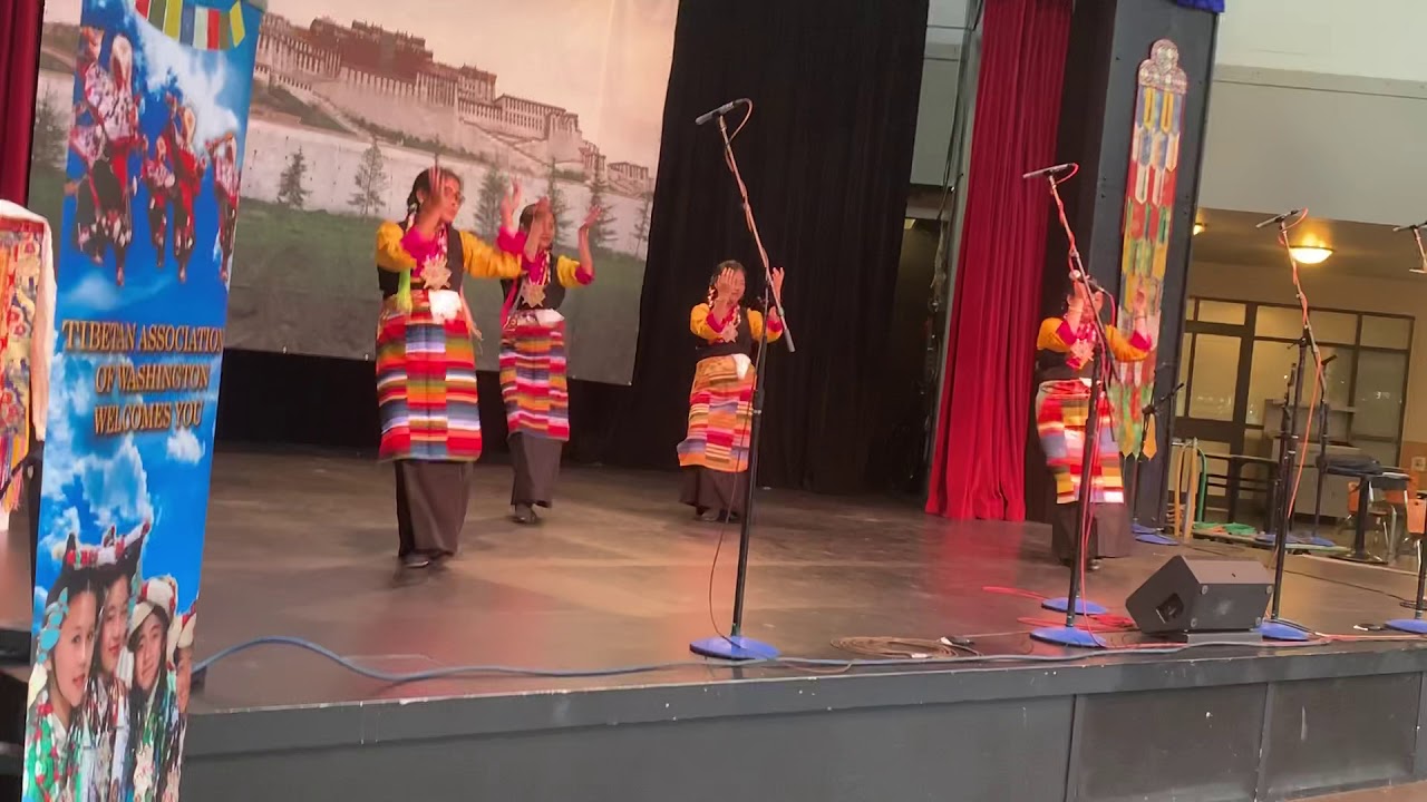 A performance by Tibetan Association  teens at 2019  Tibetfest at Seattle Center