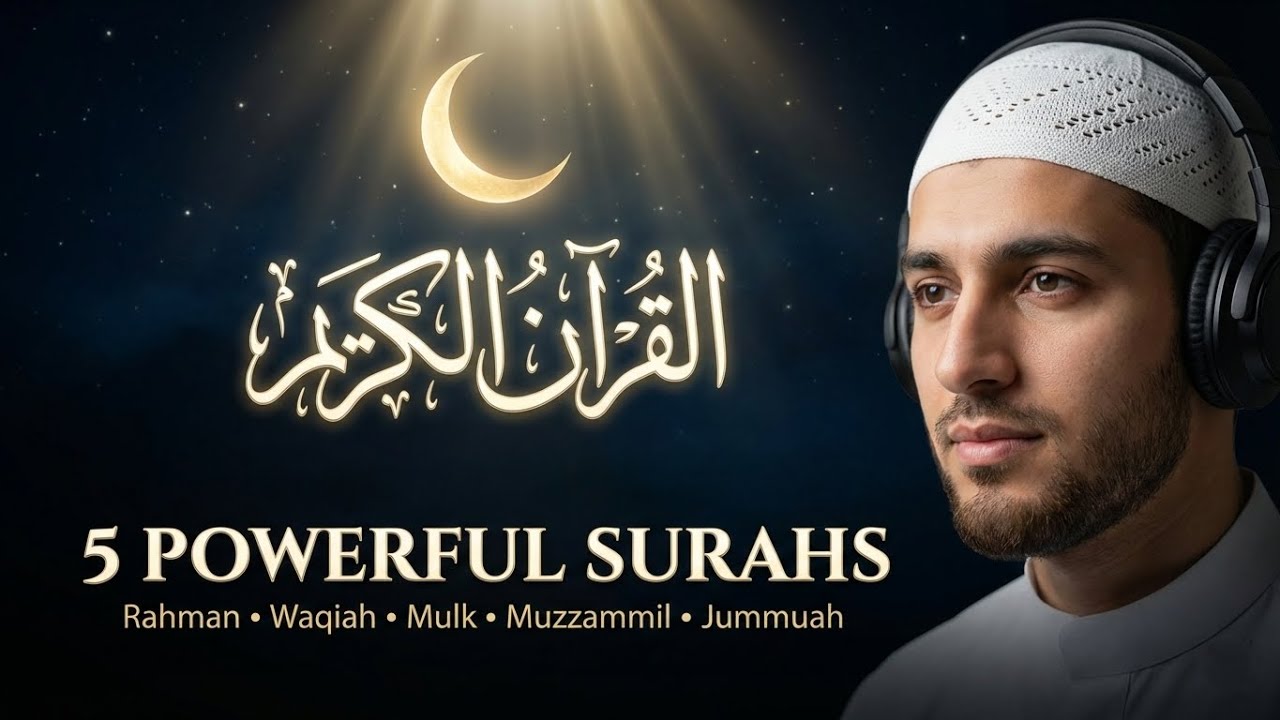 Full Quran Recitation | Surah Rahman, Surah Waqiah, Surah Mulk, Surah Muzzammil, Surah Jummuah