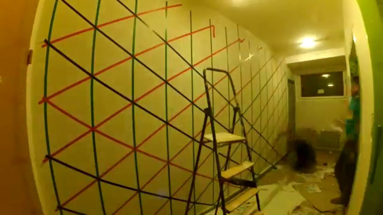 Time-lapse покраска стены