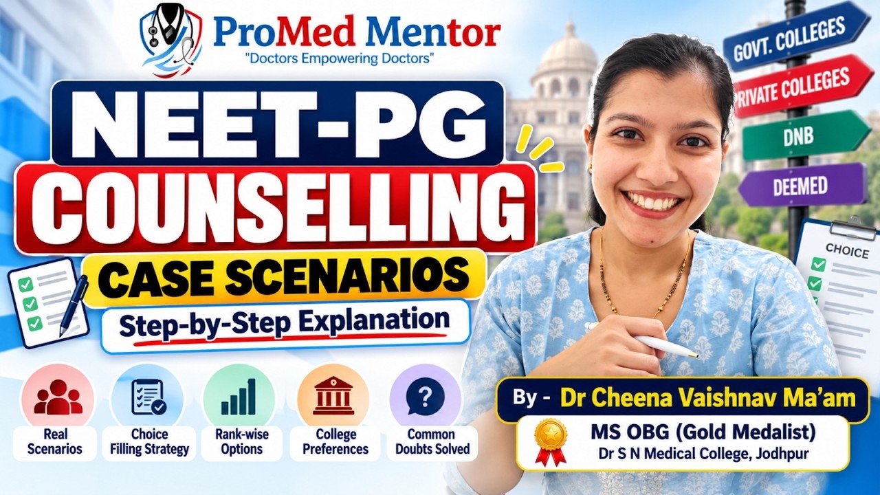 NEET PG 2026 AIQ & State All Case Scenarios by Dr. Cheena Vaishnav Ma'am