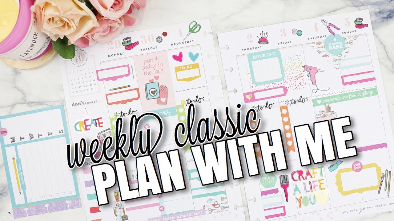 Weekly Plan With Me | Classic Happy Planner | At Home With Quita