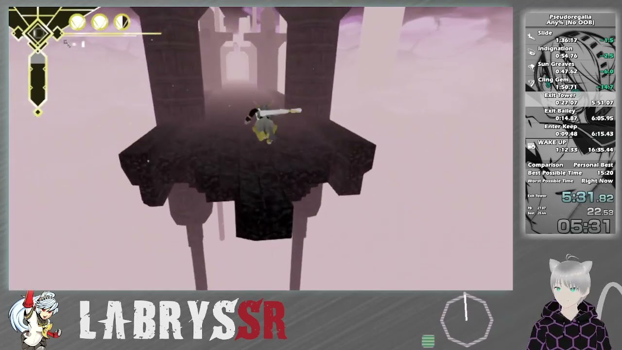 Pseudoregalia Any% No OoB in 16:21