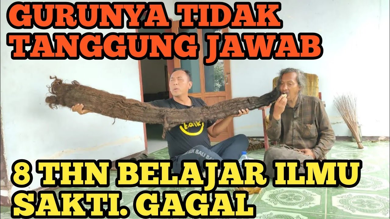 RAMBUTNYA 3 METER SAMPAI MENYENTUH TANAH.PEMUDA GAGAL BELAJAR ILMU SAKTI 8 THN.GURUNYA TIDAK MUNCUL