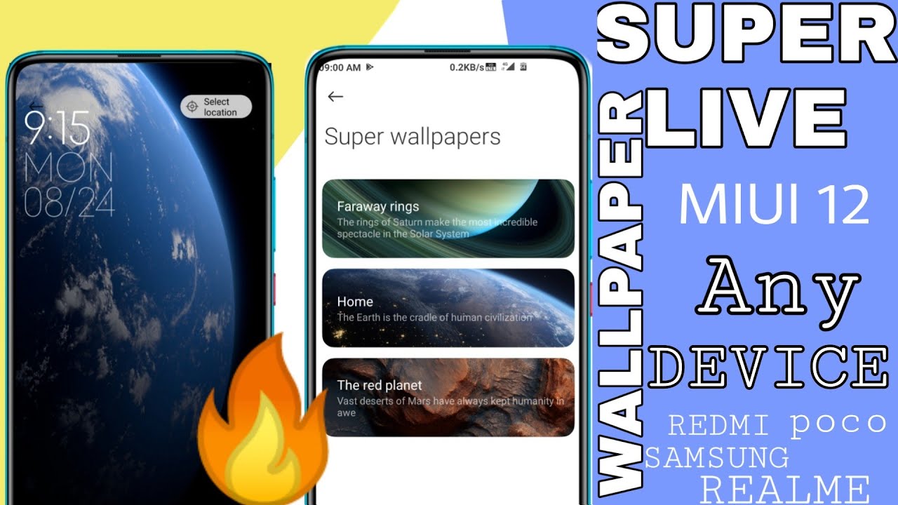 HOW TO ENABLE MIUI 12 SUPER WALLPAPER IN ANY XIAOMI DEVICE POCO X2 POCO X3 POCO M2 PRO F2PRO NOTE 8