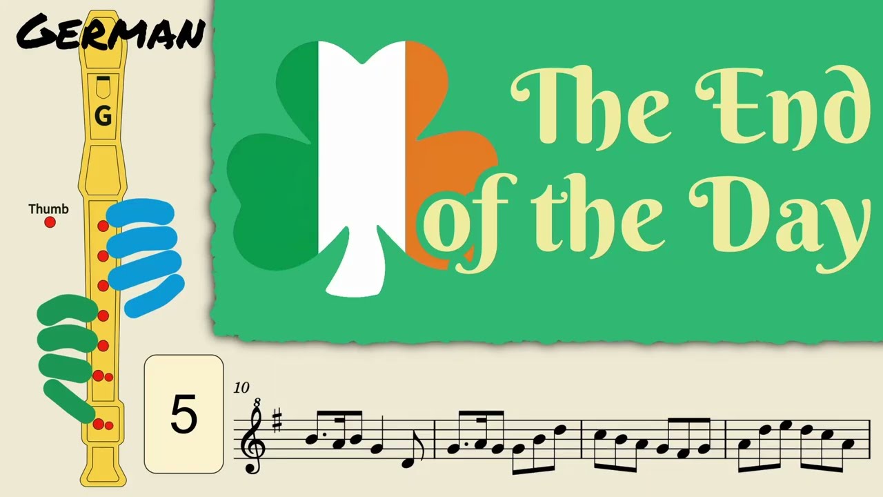The End of the Day | German Soprano Recorder Tutorial by Notes to Play