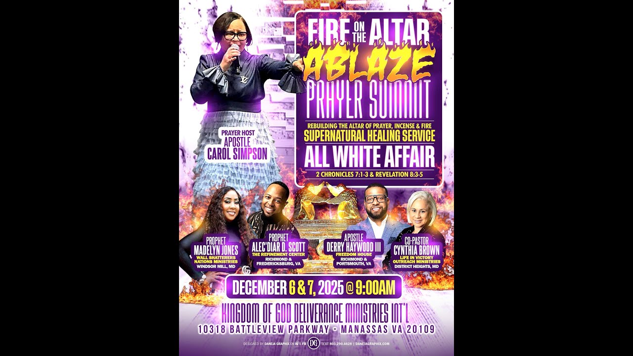 Kingdom Of God Deliverance Ministries Sunday Worship Service!