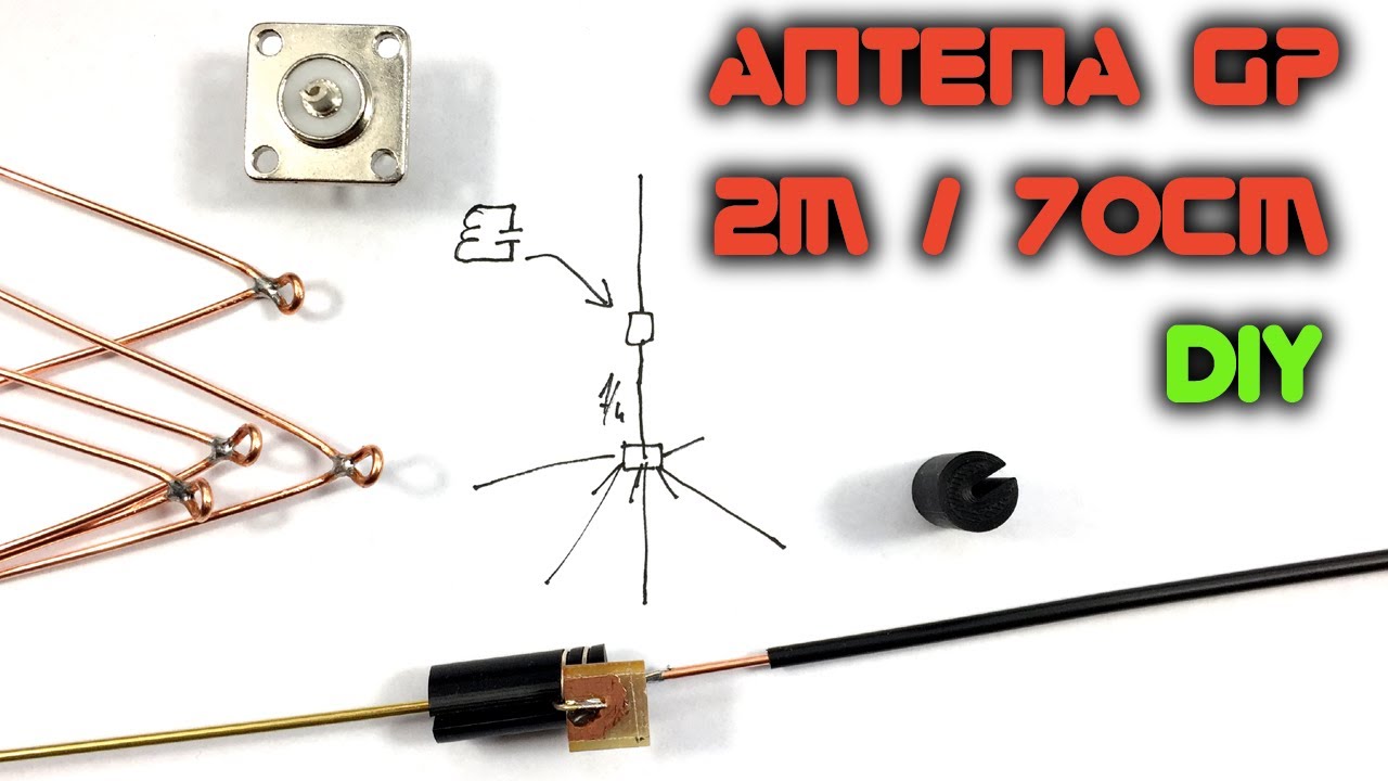 Dwupasmowa antena GP VHF/UHF (2m/70cm) DIY - LabFun