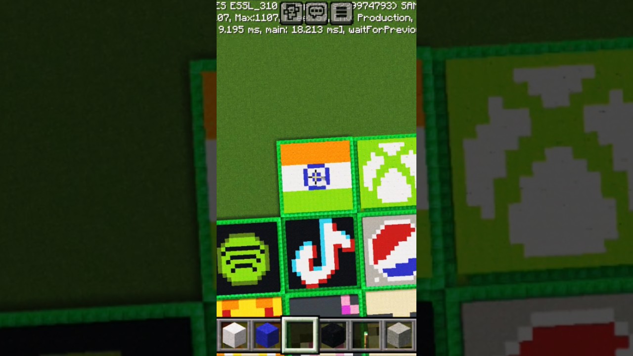 India 🇮🇳 Flag in Minecraft Sand Art! 😍