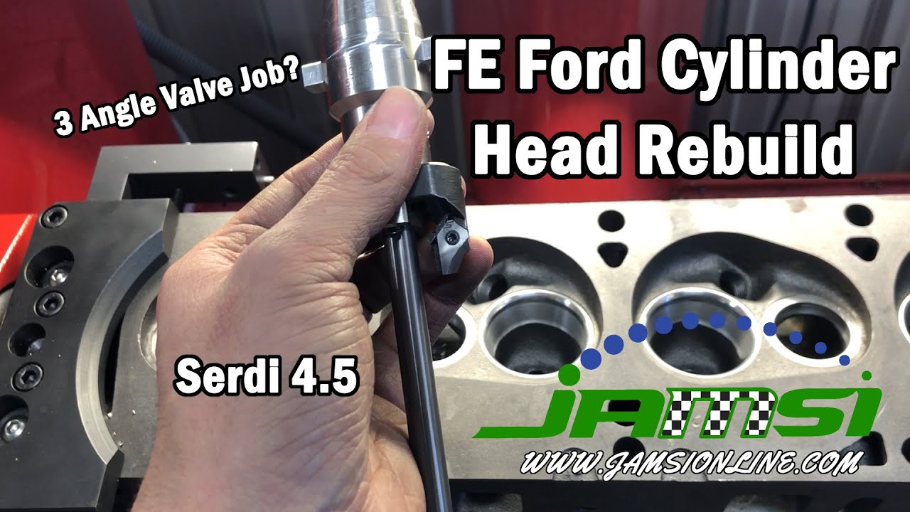 Ремонт головки блока цилиндров FE Ford - Serdi 4.5 Three Angle Valve Job
