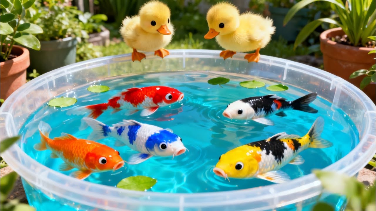 unboxing ikan hias warna warni, ikan koi, ikan glowfish, ikan cupang, kura kura brazil �