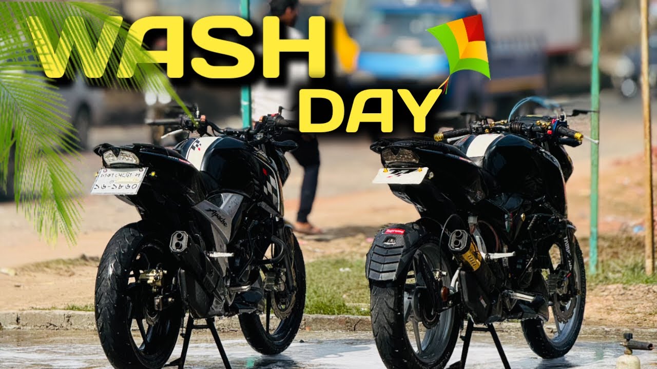 WASH DAY | TVS APACHE 4V | Rakib Hasan Chowdhury