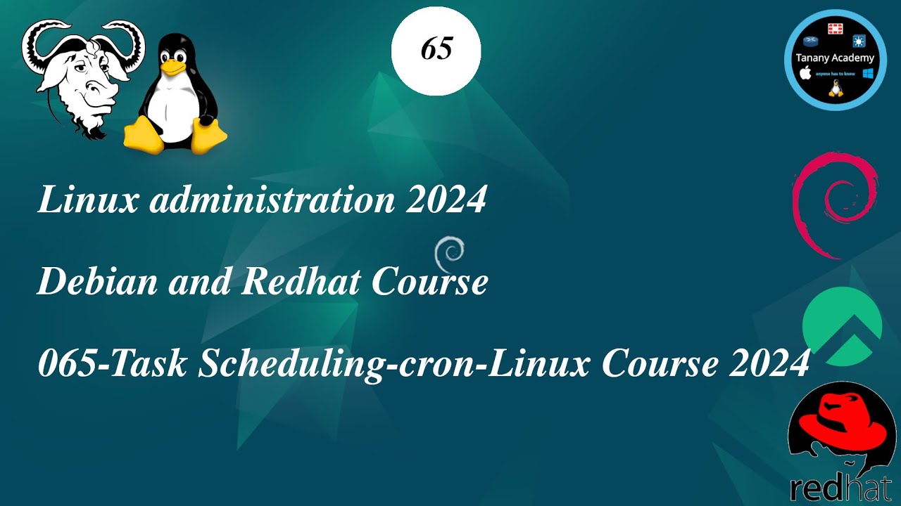 065-Task Scheduling - cron - Linux Course 2024