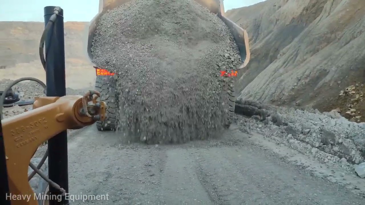 Awesome Road Reconstruction With Amazing Machines Cat 18M3 Grader & XCMG XDE260 Haul Truck