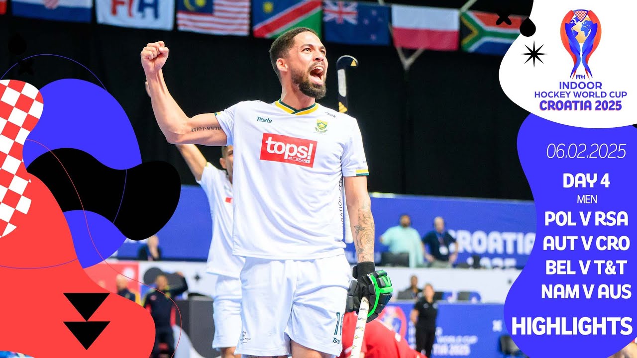 FIH Hockey Indoor World Cup Croatia 2025 - Highlights - Day 4 - Men's games