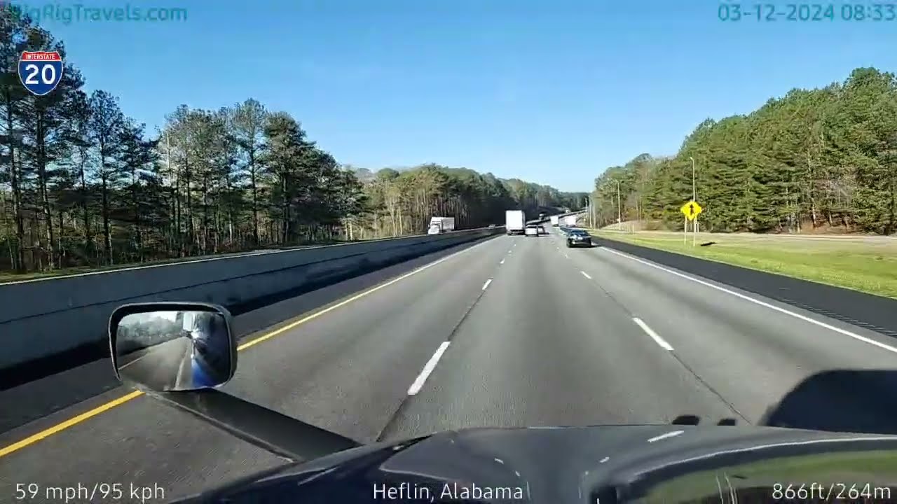 BigRigTravels LIVE | near Tallapoosa GA, to near Heflin, AL (3/12/24)