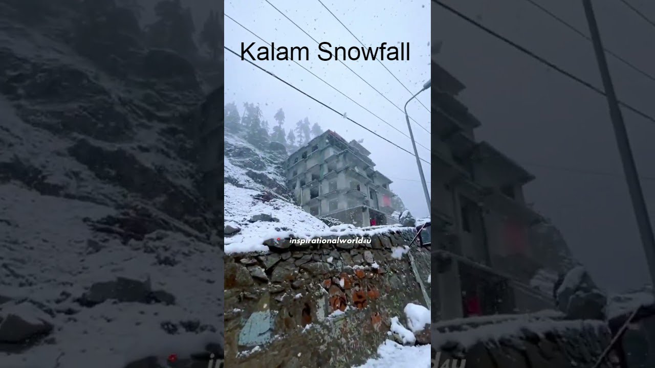 Swat Kalam Snowfall - A lovely and eye-catching view of Swat Kalam Snowfall