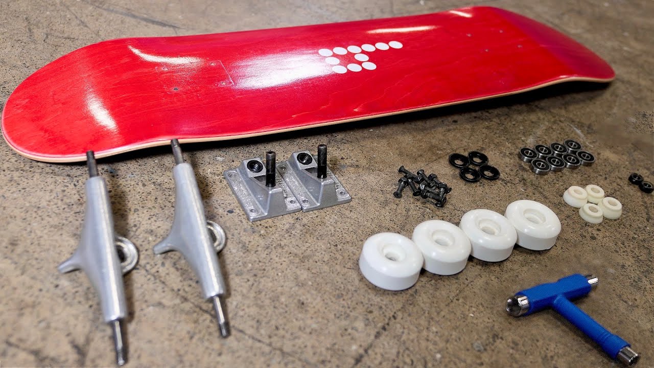 HOW TO SET UP A COMPLETE SKATEBOARD FOR BEGINNERS!