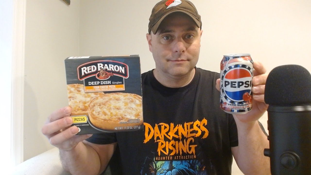 ASMR Drink Review and Red Baron Pizza Review