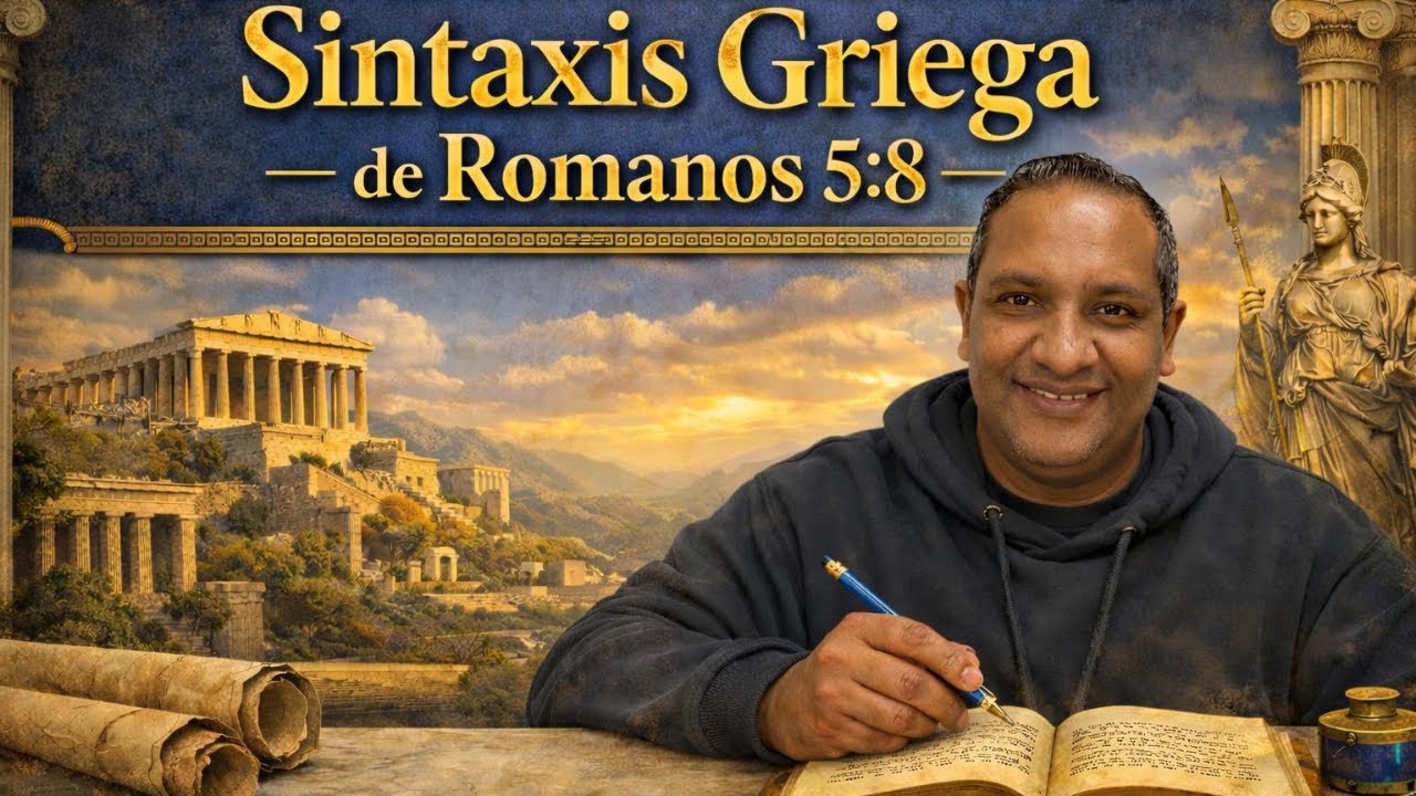 Sintaxis de Rm 5:8 en Griego
