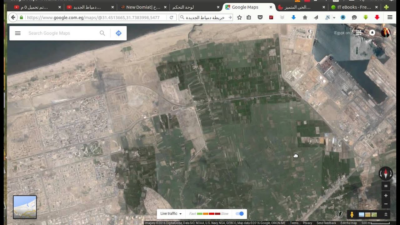 شرح الخريطة العامة لمدينة دمياط الجديدة