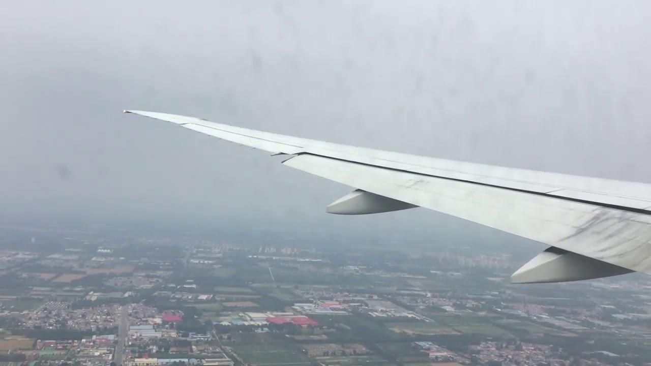 Air Canada Flight 31 Boeing 777-300ER landing at Beijing Capital International Airport