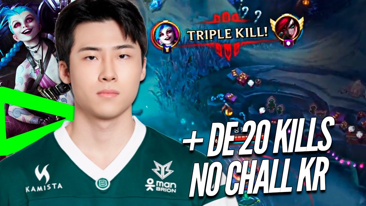 LOUD BULL PEGOU MAIS de 20 KILLS de JINX no CHALLENGER KR, TOP 5 da KR