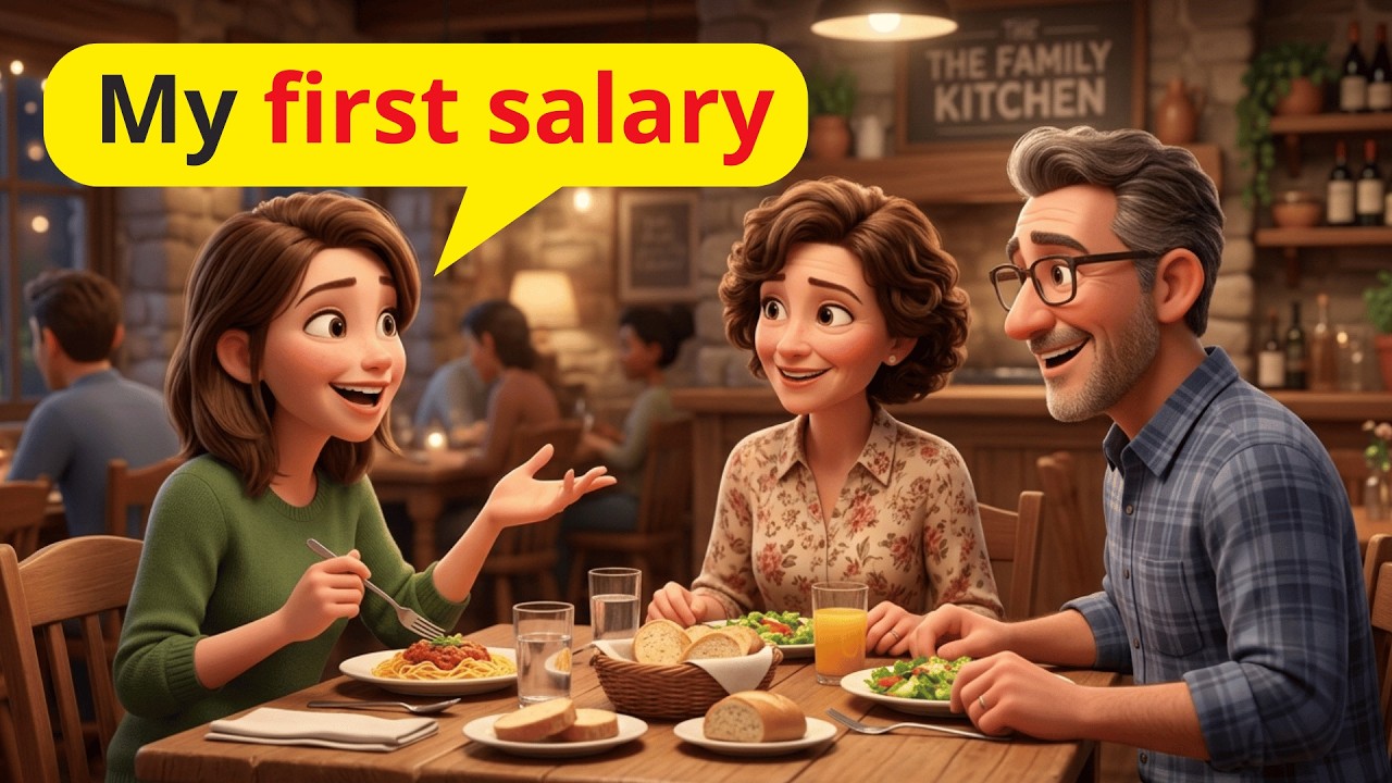 Shadowing Practice English - My First Salary | Basic English Conversation