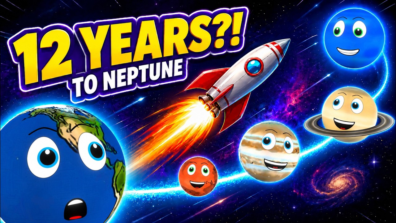 How Long to Reach EVERY Planet? 🚀 Space Road Trip! (Planets for Kids)