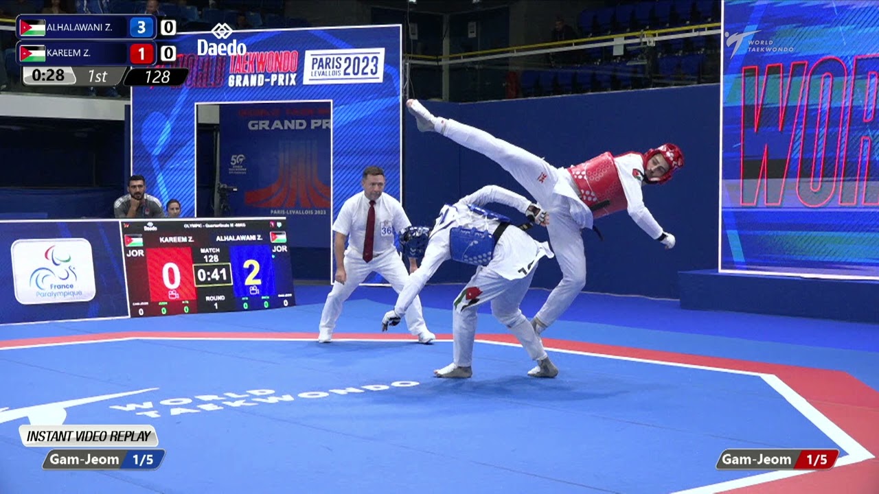 128 Quarterfinals MEN M  68KG JOR ALHALAWANI Z  JOR KAREEM Z