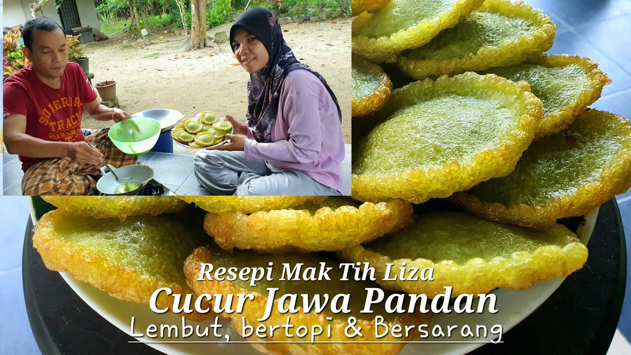 Resepi Cucur Jawa Pandan @ Penyaram || Ada Tips Baru Agar Cucur Jadi Sempurna