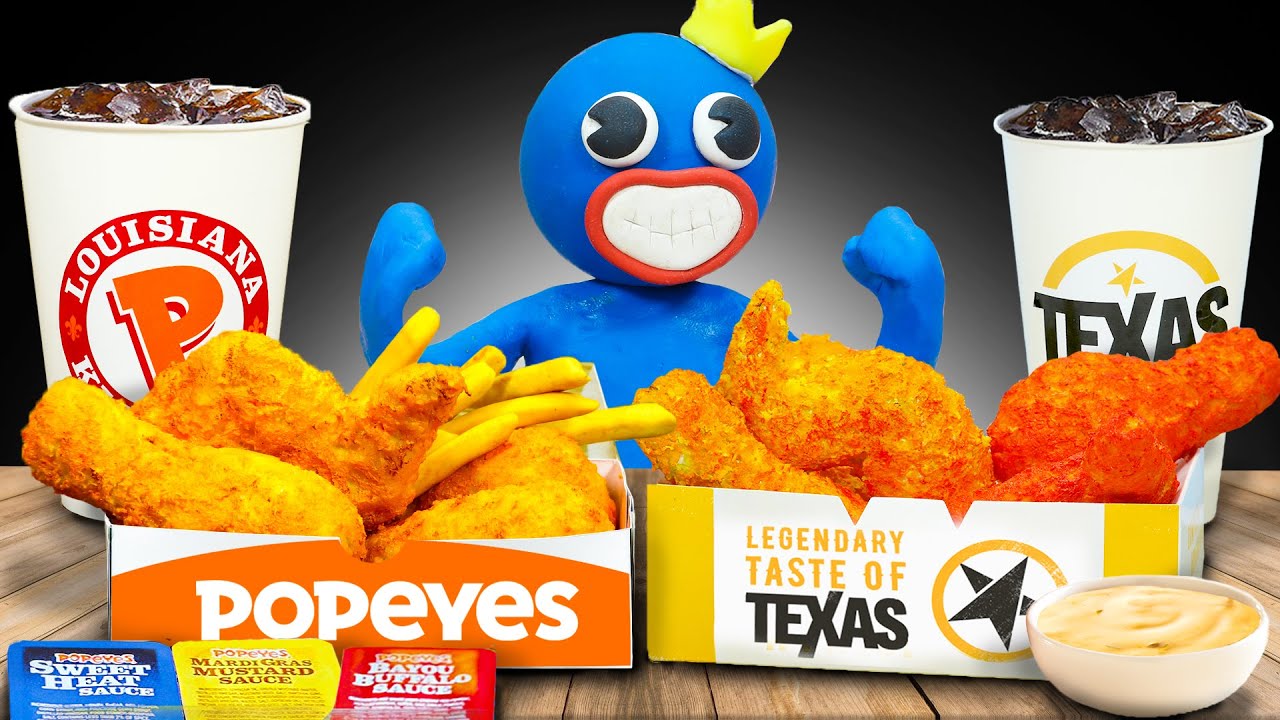 POPEYES vs TEXAS FRIED CHICKEN & Spicy Noodles 크리스피 텍사스 프라이드 치킨 Mukbang Asmr