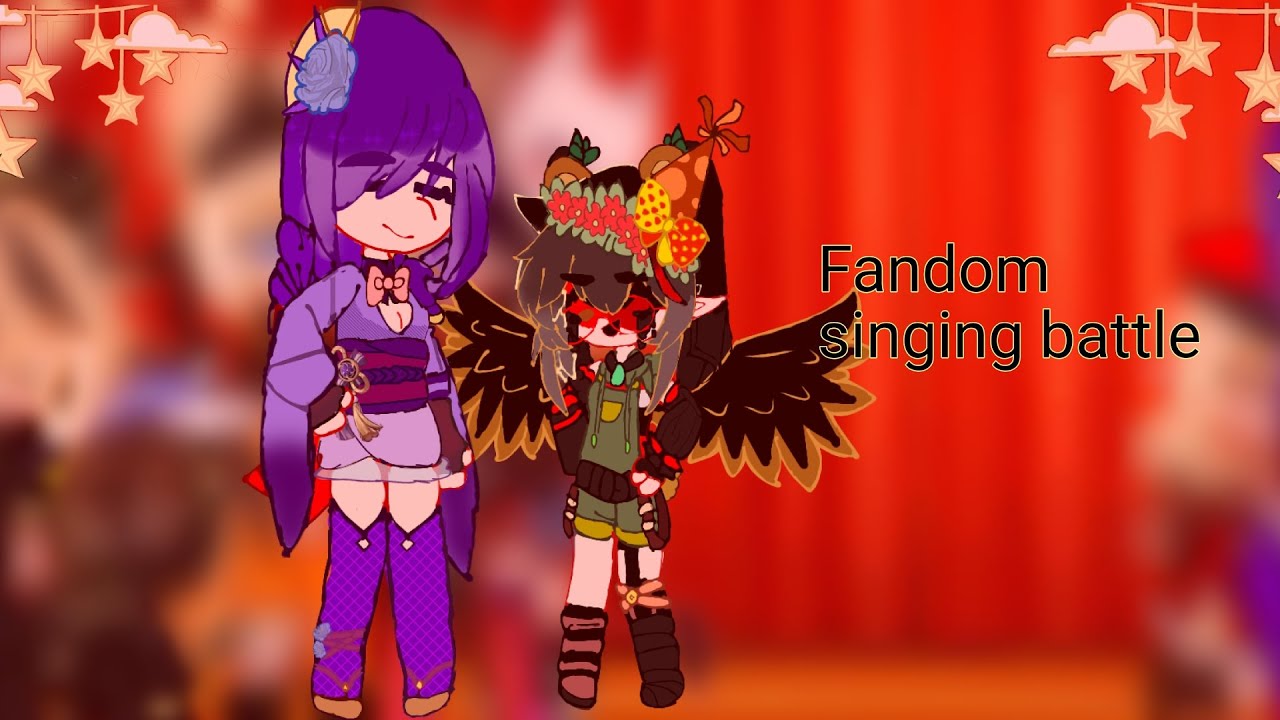 Fandom singing battle {Fnaf, Naruto, Gravity Falls, genshin impact, Masha, wiscur, lololowka}
