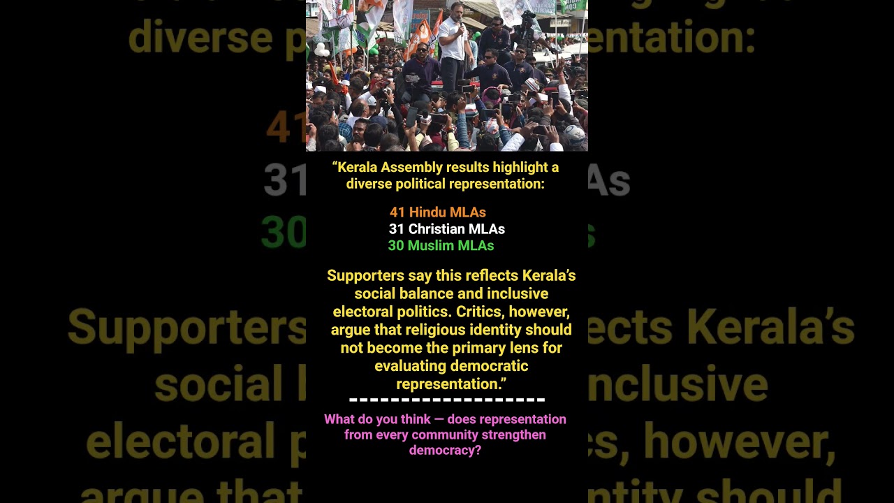 Kerala&rsquo;s Election Result Sparks Debate on Inclusive Representation 🔥 #shorts #congress #kerala
