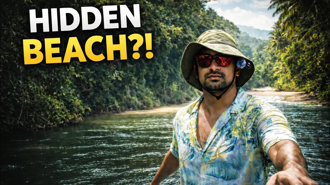 I Crossed a River to Find This Secret Beach in Colombia 🇮🇳🇨🇴