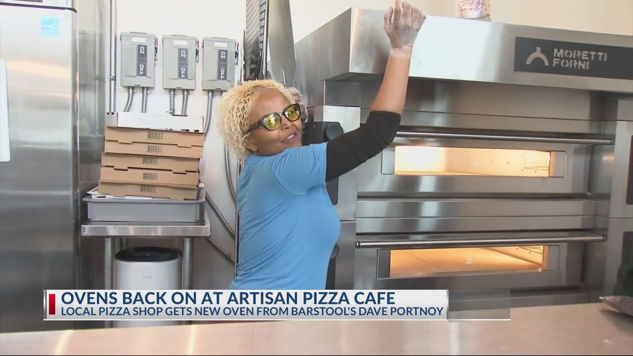 Pizza shop back up and running after influencer's gift