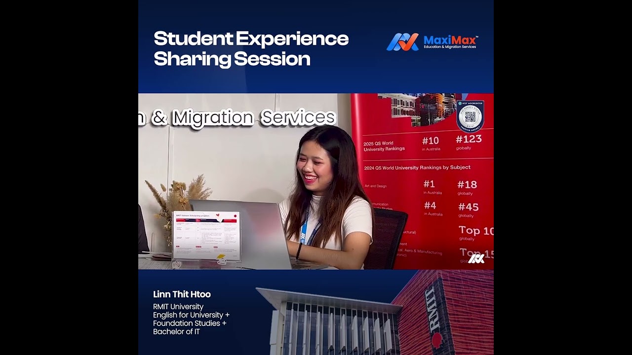 Student Experience Sharing Session with RMIT(Veitnam) Student, Lin Thit Htoo🇻🇳